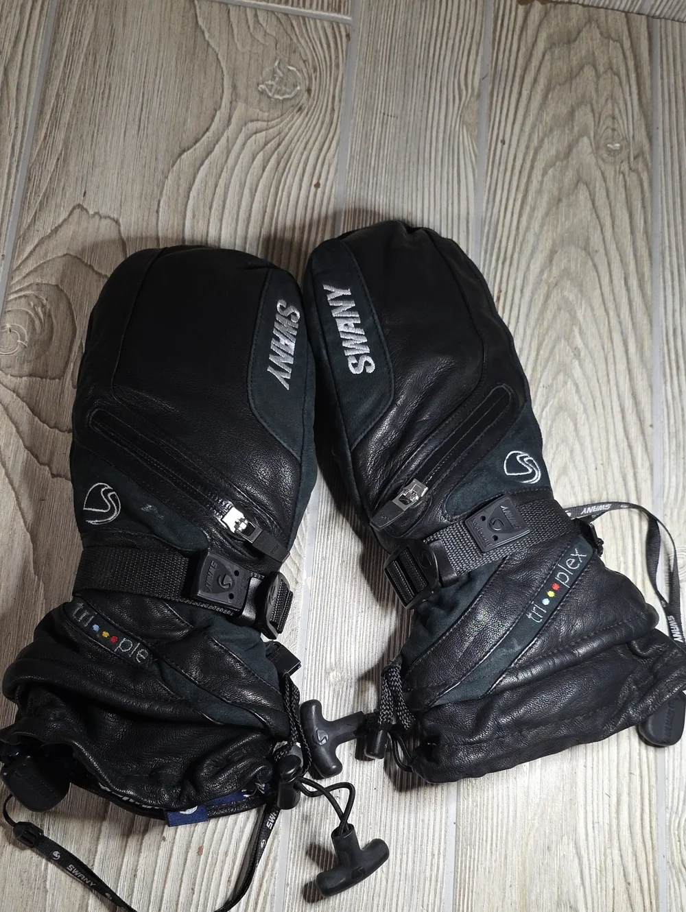 Swany X-Cell Mitt Ladies Waterproof Insulated Leather Ski Mittens Size Large